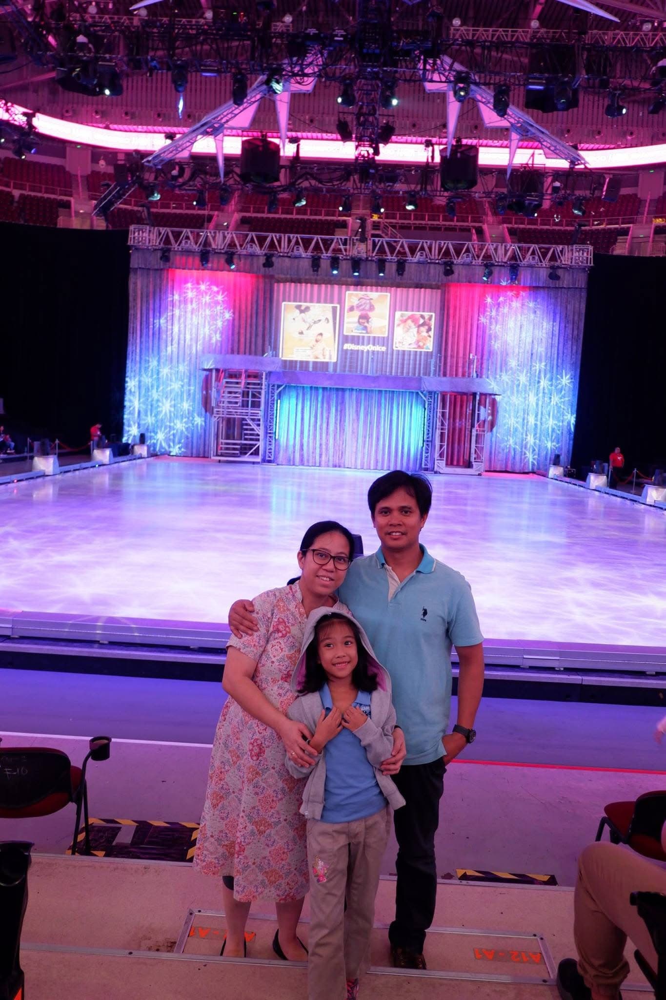 Rica Eve on a family outing at an ice show before her diagnosis